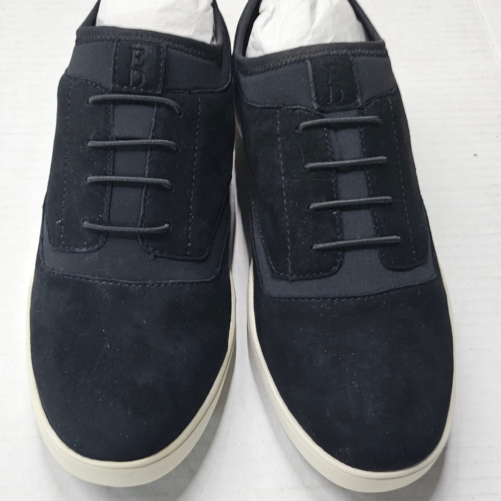 ED Ellen DeGeneres Atala Sneakers Womens 7M Black Suede Leather Low Top Shoes